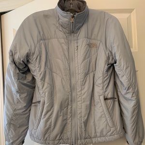 Light blue north face jacket